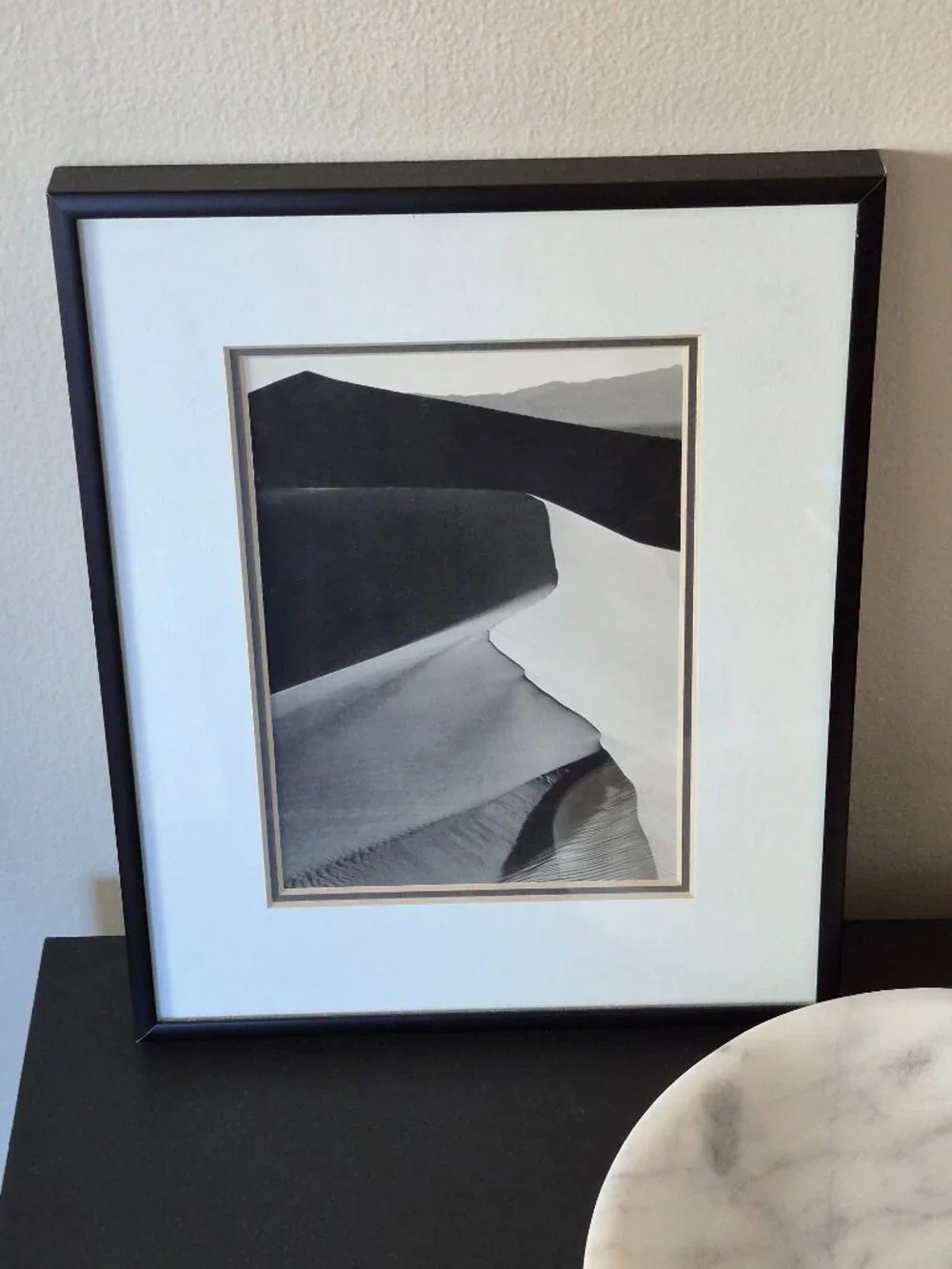 Ansel Adams Sand Dunes, Sunrise Professionally Framed Lithograph - Picture 2 of 4